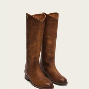 Frye Melissa Button Boots in Cognac size 8.5
